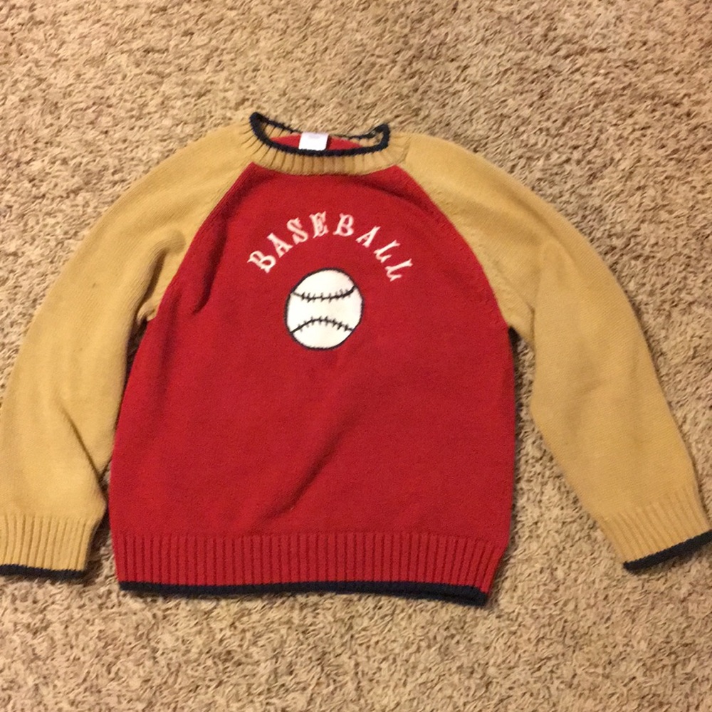 Warm baseball sweater